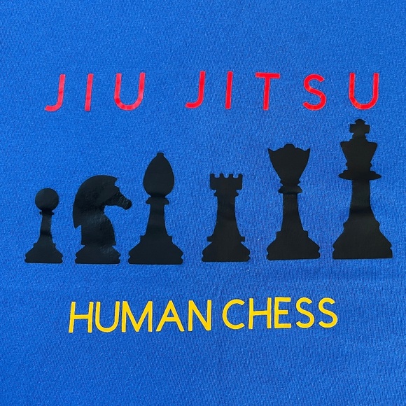 Jiu Jitsu Human Chess T-shirt Size Youth Large - Picture 1 of 2
